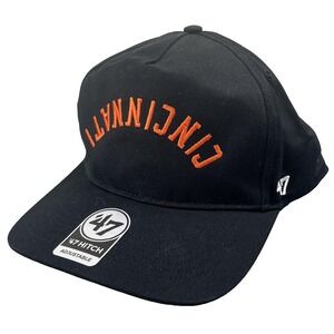 Cincinnati Bengals 47 Brand Hat Reversed Script Hitch Snapback Adjustable NEW